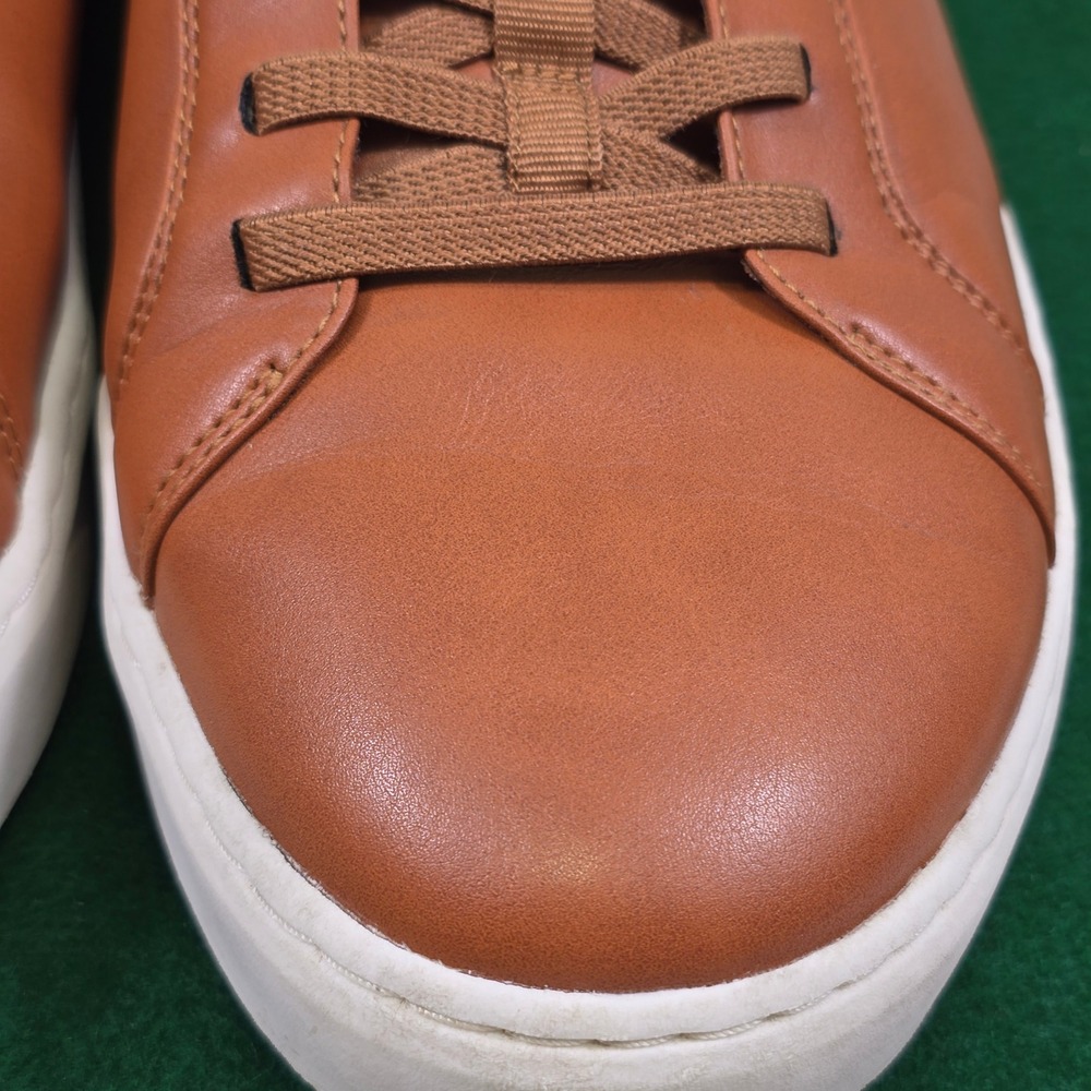Skechers Slip-ins Mens 14 Eden LX Wide Fit Cognac Brown Sneakers 183177W Clean! - Picture 10 of 12